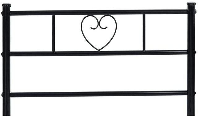 Single Bed Frame Solid 3ft Metal Bed With Heart Shape 2