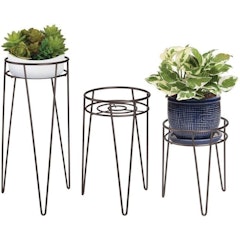 Minimalist Metal Hairpin Plant Stands