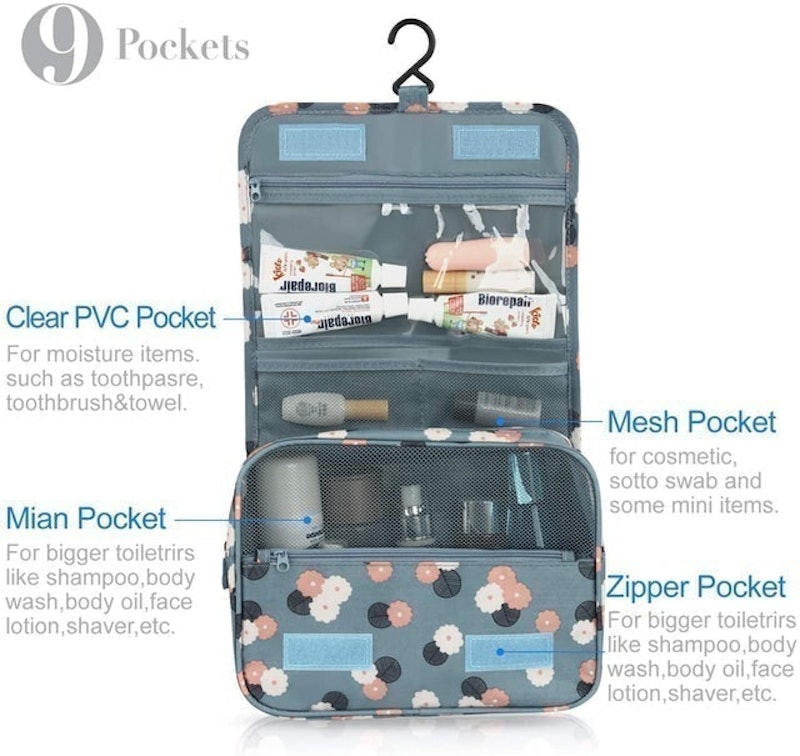 Folding Cosmetic Wash Bag with Hook 4