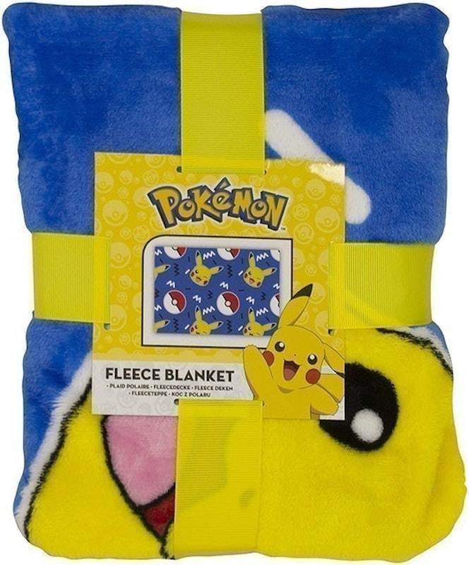 Memphis Fleece Throw, Pikachu Design 3
