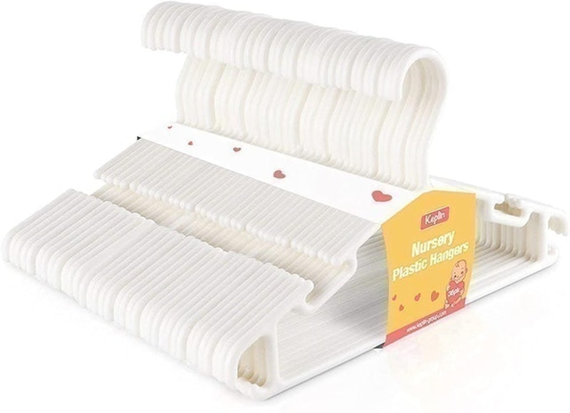 White Plastic Nursery Hangers 1