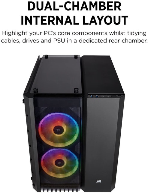 Crystal RGB Tempered Glass Micro ATX PC Case 3