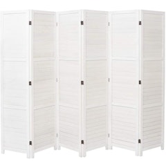 Wicker Folding Room Divider