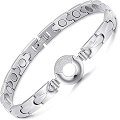 Elegant Titanium Steel Health Magnetic Therapy Bracelet