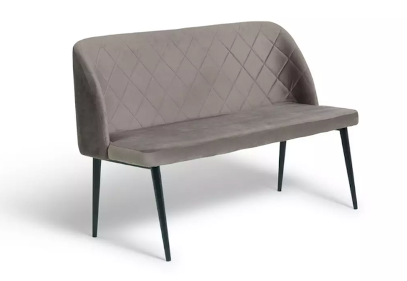 Imogen Velvet Dining Bench 1
