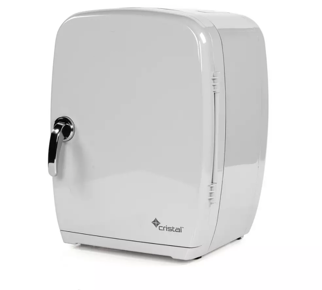 Retro Grey Mini Fridge 1