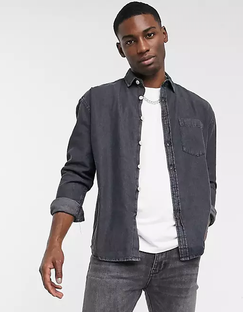 90s Oversized Organic Denim Shirt 1