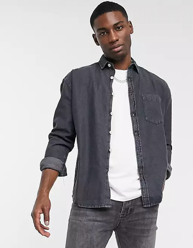 90s Oversized Organic Denim Shirt 1