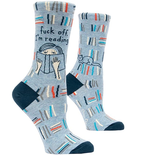 Fuck Off, I'm Reading Crew Socks 1