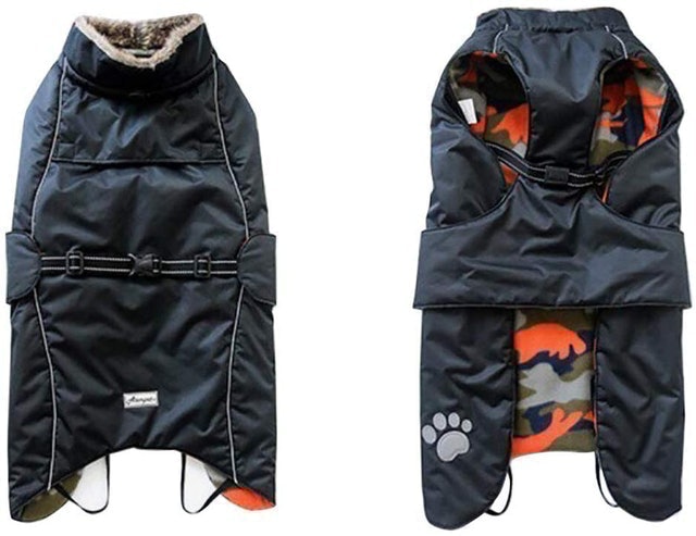 Fleece Lined Dog Coat 1