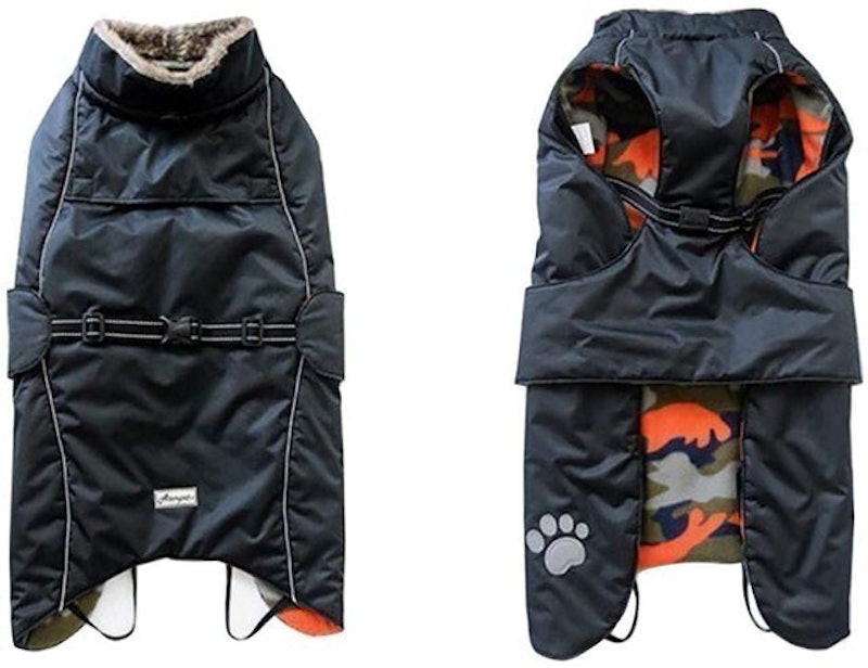 Fleece Lined Dog Coat 1