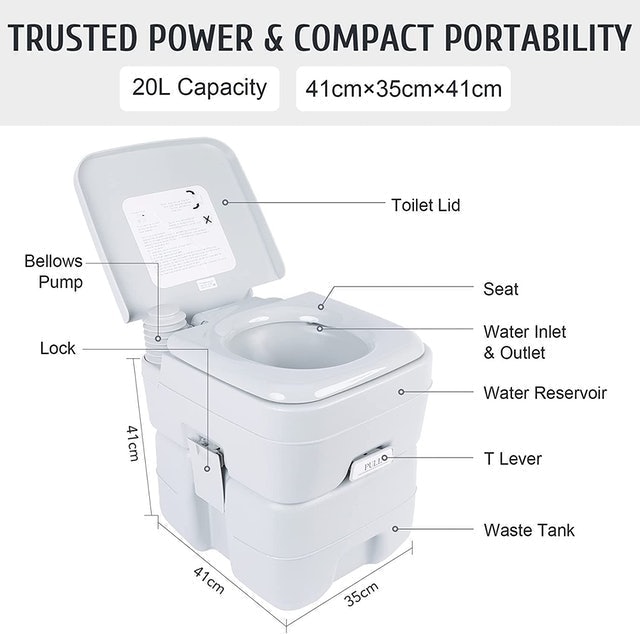 20L Portable Camping Toilet 2