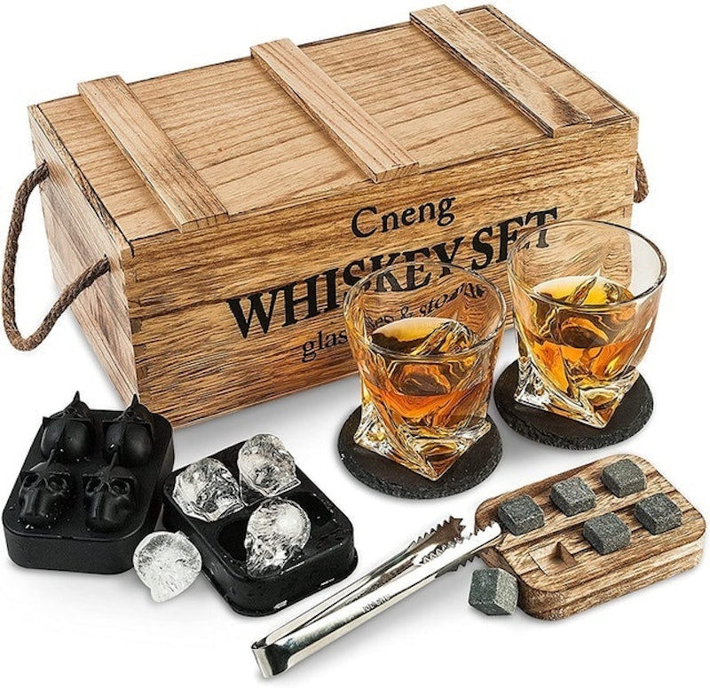 Whiskey Stones and Glasses Gift Set 1