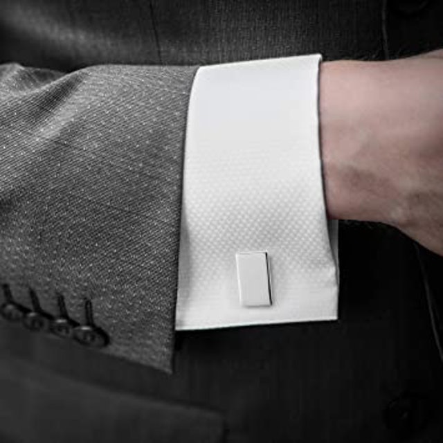 Silver Classic Cufflinks 3