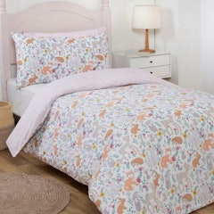 Enchanted Woodland Animals Children's Reversible Duvet Cover