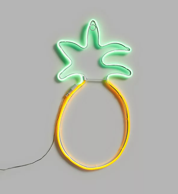 Neon Pineapple Hanging Light 1