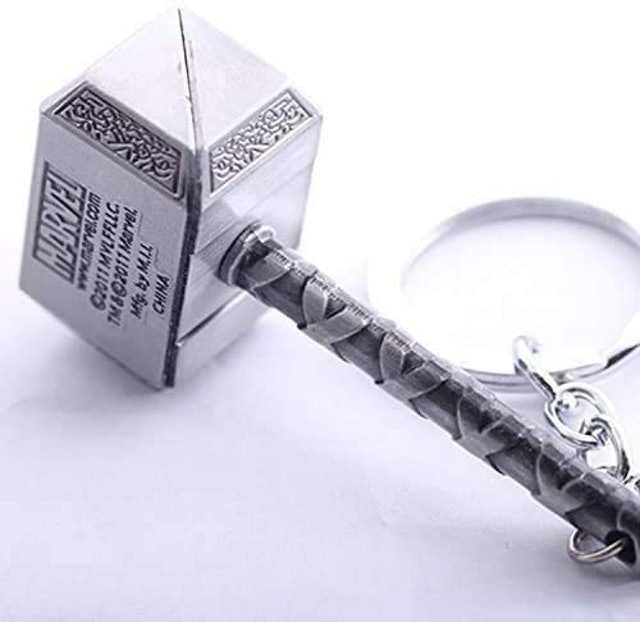 Marvel Avengers Thor's Hammer Large Pewter Keyring 1