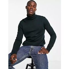Cotton Roll Neck Jumper