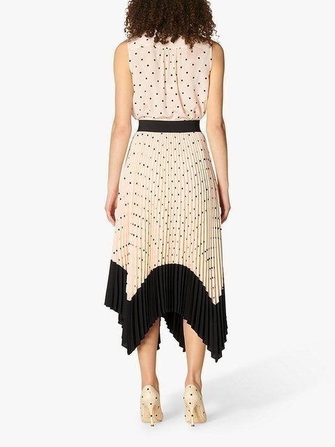 Royal Ascot Koller Polka Dot Pleated Skirt 2