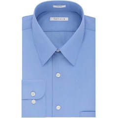 Regular Fit Solid Point Collar Dress Shirt