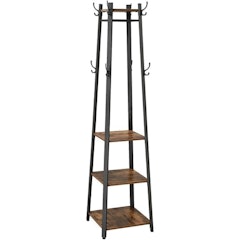 Coat Stand With 3 Shelves