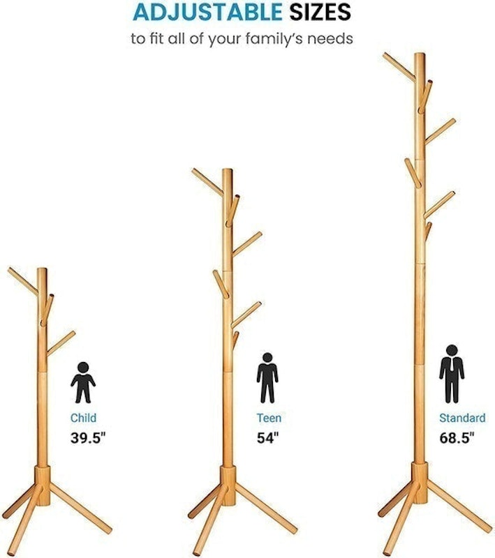 High-Grade Wooden Tree Coat Stand 2