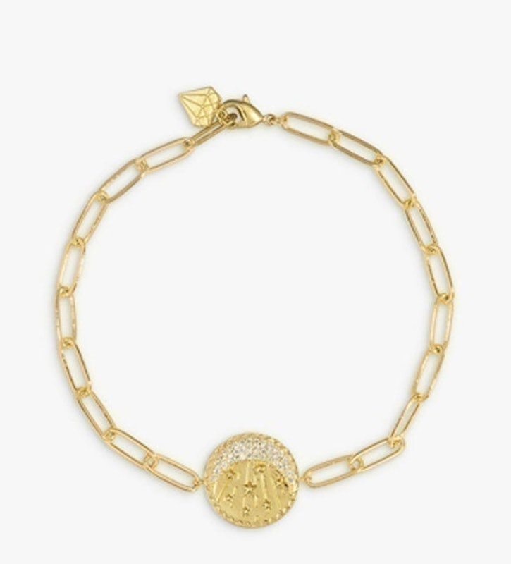 Be the Light Cubic Zirconia Charm Chain Bracelet 1