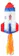 Quickdraw Space Rocket Pinata 1