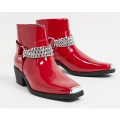 Cuban Heel Western Chelsea Boots