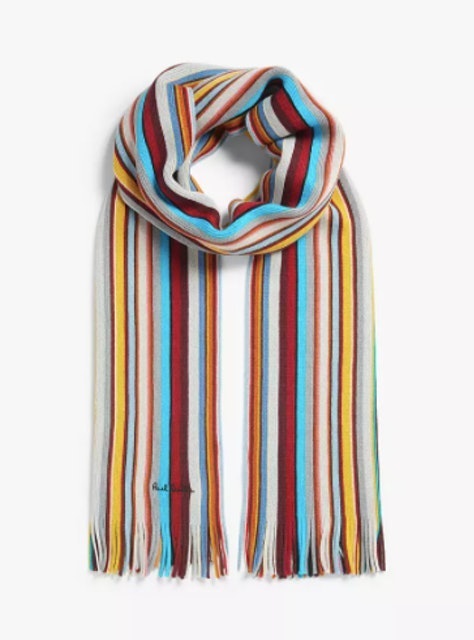 Rochelle Stripe Wool Scarf 1
