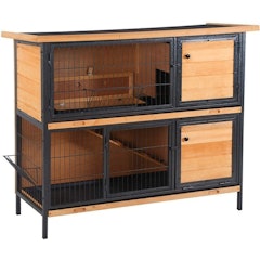 2-Floor Wooden Rabbit Hutch