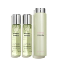 Chance Eau Fraîche Eau De Toilette Twist and Spray, 3 x 20ml