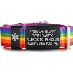 Personalised Medical Alert Bracelet