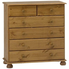 Richmond 4+2 Pine Chest of Drawers
