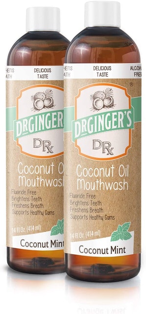 7. Doctor Ginger’s Coconut Oil Pulling & Whitening Mouthwash 1