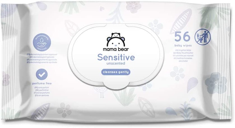 8. Amazon Mama Bear Sensitive Unscented Baby Wipes 1