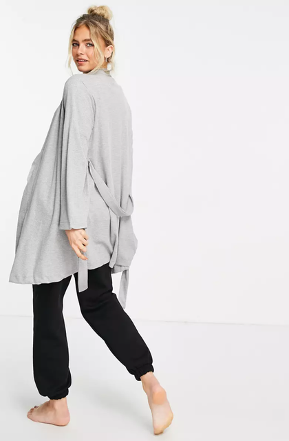 Maternity Waffle Mini Robe 3