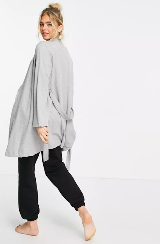 Maternity Waffle Mini Robe 3