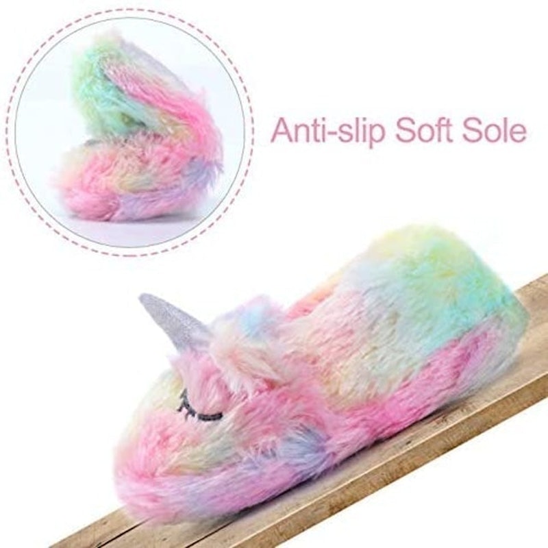 Colourful Unicorn Slippers 2