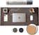 Nordik Cork and Vegan Leather Desk Mat With Cable Organiser 1