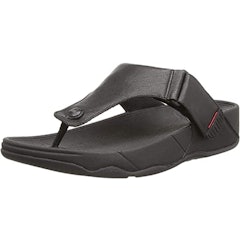 5. FitFlop Men’s Trak II Flip Flops, Dark Tan