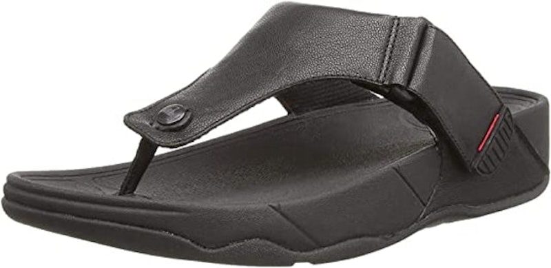 5. FitFlop Men’s Trak II Flip Flops, Dark Tan 1