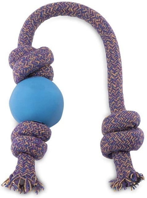 Ball on Rope Dog Toy 1