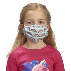 Hatley Unisex Kid's Double Layer Face Mask with Ear Elastic - Rainbow