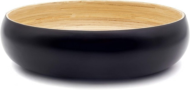 LARGE 30cm Stylish Handmade Bamboo Fruit Bowl 1
