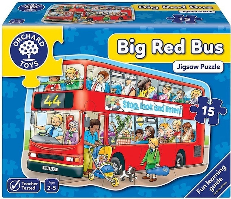 Big Red Bus Floor Jigsaw 1
