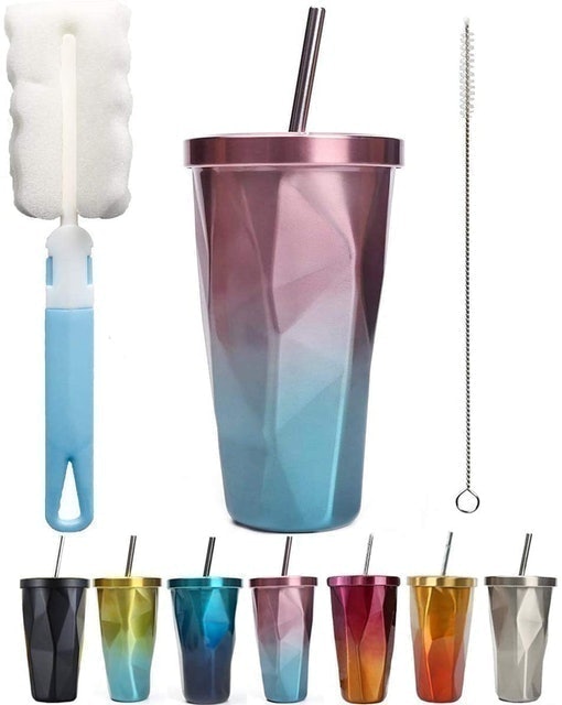 Travel Mug with Straw 1