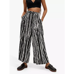 Asymmetric Stripe Culottes