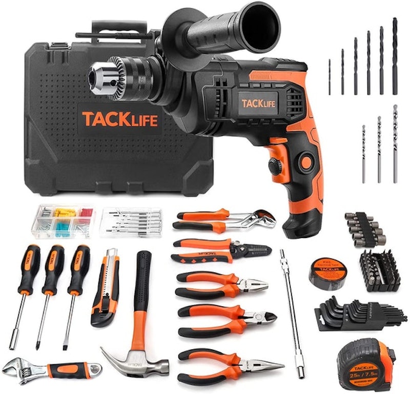 145-Piece Home Tool Set With Hammer Drill 1