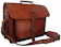 American Blue Store Leather Messenger Briefcase Bag 1